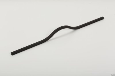 Poignée de meuble longitudinale Brave 320. Aluminium noir