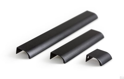 Poignée de meuble Ona 32 Edge en aluminium anodisé noir