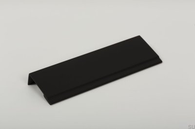 Poignée pour chant de meuble Stratt 128 Aluminium noir