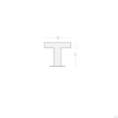 Bouton de meuble Nena M Aluminium Noir
