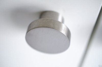 Bouton de meuble Dot 40 Acier inoxydable brossé