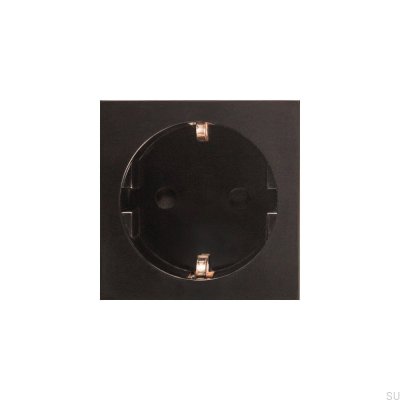 Module de prise Euro Shuko Euro Plate noir, norme britannique