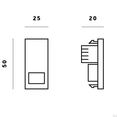 Module de prise BT Master pour plaque européenne noire, norme britannique
