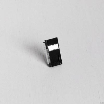 Module jack RJ45 CAT6 pour plaque européenne noire, norme britannique