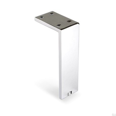 Pied de meuble Fonda 100, argent poli