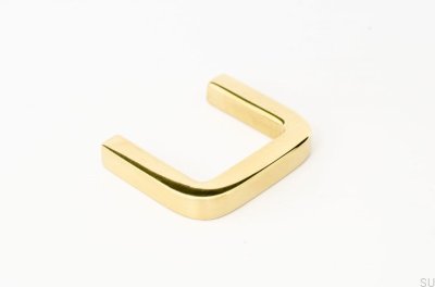 Bouton de Meuble Fil 38 Laiton Poli Non Peint