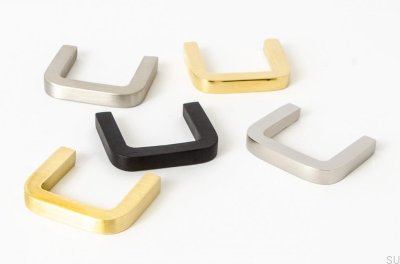 Bouton de meuble filetage 38 acier inoxydable brossé