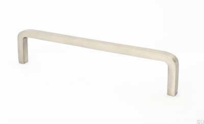 Poignée de meuble Thread 128, acier, brossé