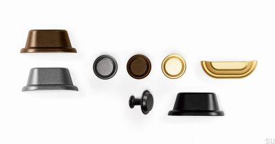 Bouton de meuble Land 40 or brossé