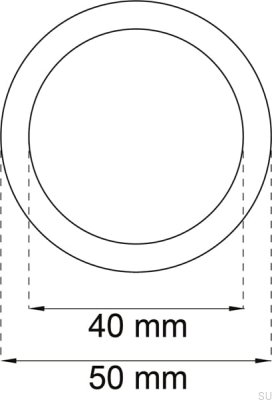 Poignée encastrée pour portes coulissantes 200 Noir (2 pièces)