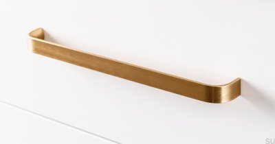Sense Mini 256 poignée de meuble oblong Or Brossé