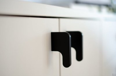 Poignée de meuble Soft Cut 55 Aluminium noir