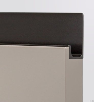 Poignée de meuble Edge Jey 997 Aluminium Noir