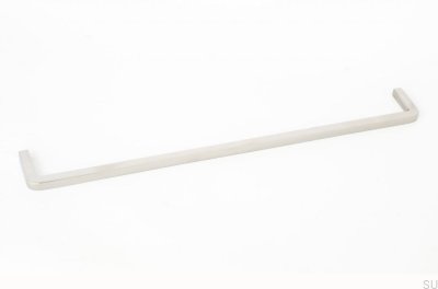 Poignée de meuble allongée Filetage 320 Acier poli