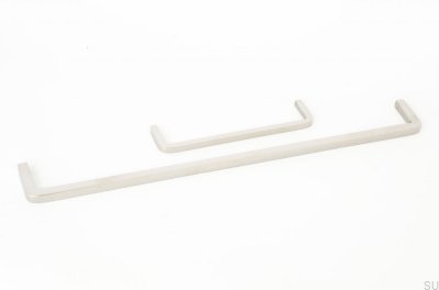 Poignée de meuble allongée Filetage 320 Acier poli