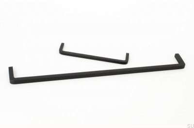 Poignée de meuble Thread 320. Aluminium Noir