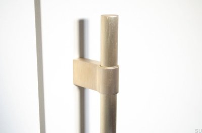 Poignée de meuble oblongue Line Big 592. Laiton, Brossé, Non peint