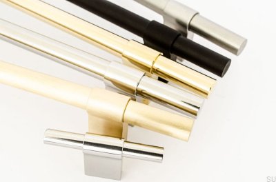 Poignée de meuble longitudinale Line Big 592 Acier Poli