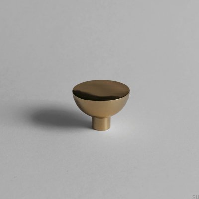Bouton de meuble Luna M, laiton poli