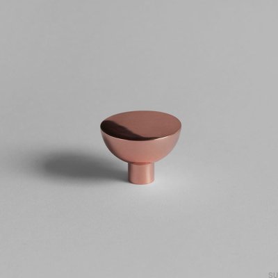 Bouton de meuble Luna M cuivre poli