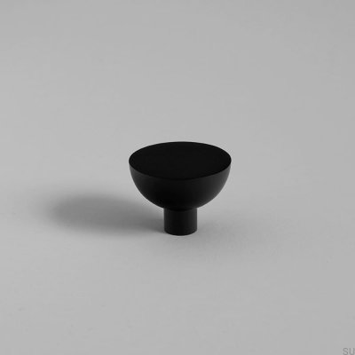 Bouton de meuble Luna M laiton noir