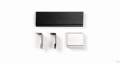 Poignée de meuble Stratt 32 edge, aluminium anodisé