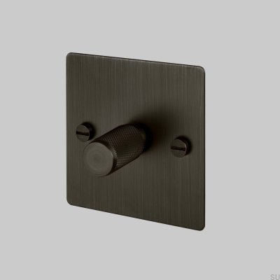 Variateur LED en croix 1G 120W en laiton bronze brûlé, conforme aux normes britanniques