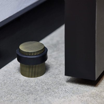Footer Butée de sol Helix Stripe Bronze antique