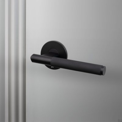 Poignée de porte fixe noire pour soudeur en acier Linear Fixed 57