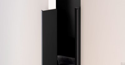 Bord de meuble poignée de meuble Way 736 Aluminium noir