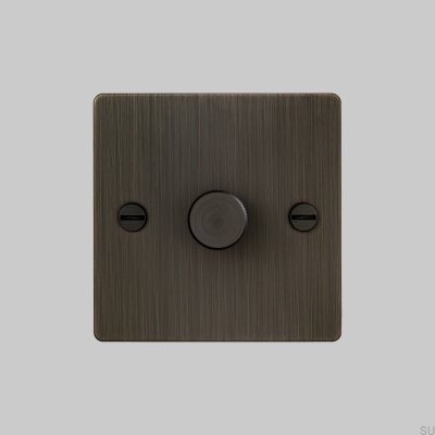Variateur LED en croix 1G 120W en laiton bronze brûlé, conforme aux normes britanniques