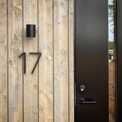 Numéro de maison grand chiffre 0 Aluminium