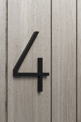 Numéro de maison grand numéro 4 Aluminium