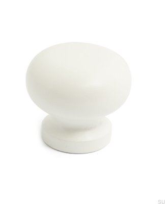 Bouton de meuble David Wooden blanc (2 pièces)