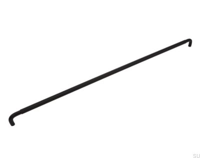 Poignée de meuble oblongue Helix 608, aluminium, noir mat