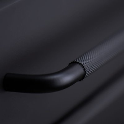 Poignée de meuble oblongue Helix 608, aluminium, noir mat