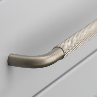 Poignée de meuble allongée Helix 608 Argent Brossé