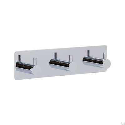Support mural de base 220-3 Chrome poli
