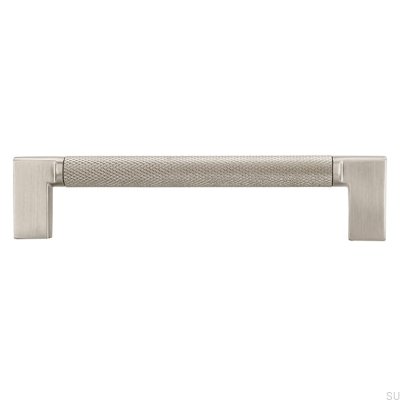 Poignée de meuble oblong 2457 128 Argent Brossé