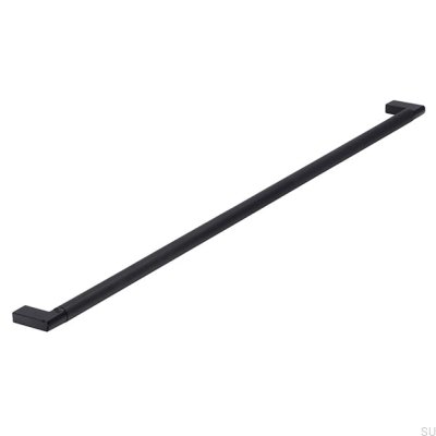 Poignée de meuble oblong 2457 480 Métal Noir Mat