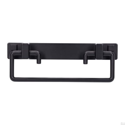 Poignée de meuble oblong 2458 96 Métal Noir Mat