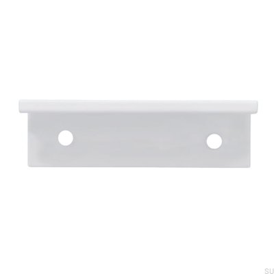 Poignée de bord de meuble 2446 48 Métal Blanc