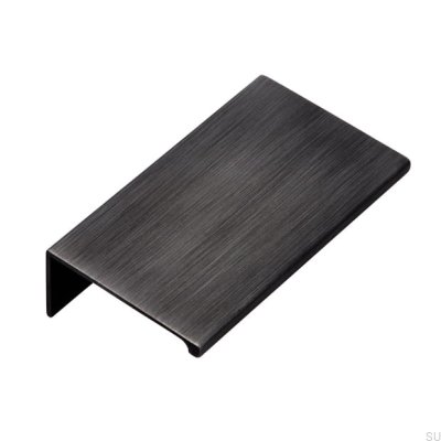 Poignée de bord de meuble 2446 48 Antique Silver Brushed
