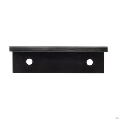 Poignée de bord de meuble 2446 48 Antique Silver Brushed