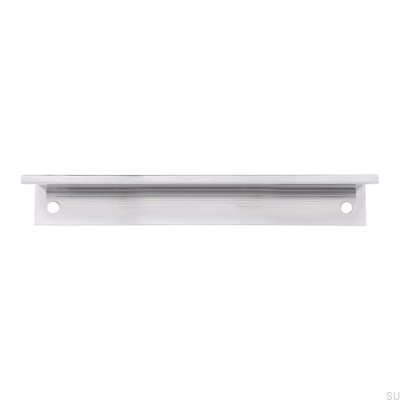 Poignée de bord de meuble 2446 128 Chrome poli