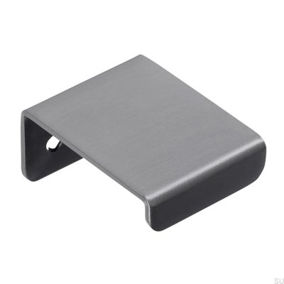 Poignée de bord de meuble 2372 16 Anthracite Acier inoxydable