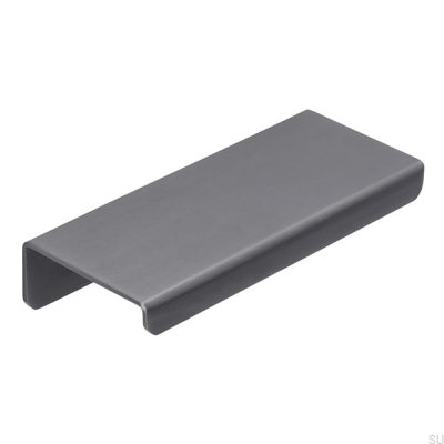 Poignée de bord de meuble 2372 64 Anthracite Acier inoxydable