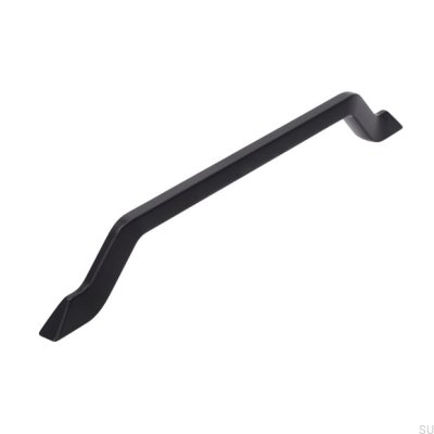 Poignée de meuble oblong 2471 224 Métal Noir Mat