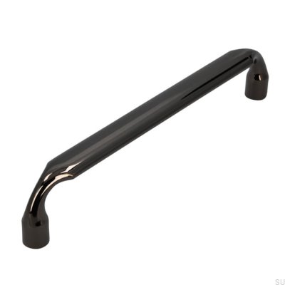 Poignée de meuble oblong 2442 160 Anthracite Poli