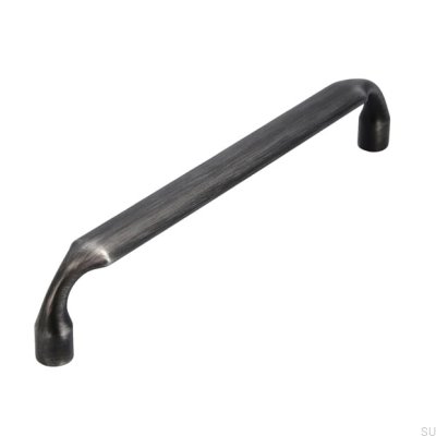 Poignée de meuble oblong 2442 160 Antique Silver Brushed